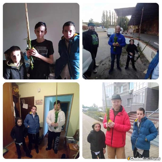 Yoel Dovid returned to Ukraine for the holiday season with his older brother Mendy, assisting many with the mitzvot of Sukkot.