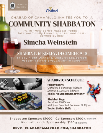 Community Shabbaton with Simcha Weinstein