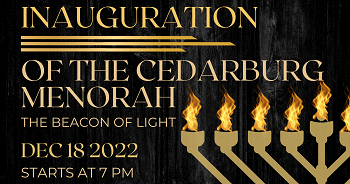 Cedarburg Menorah Inauguration