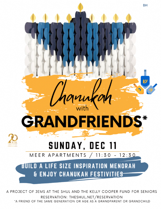 Chanukah with Grandfriends