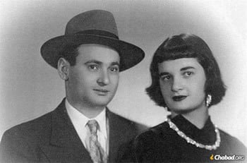 Yishai and Gitel Rosenberg, soon after their marriage