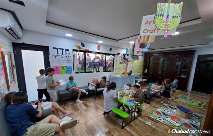 Children from across Jamaica come to Chabad for Hebrew school and other Jewish activities.