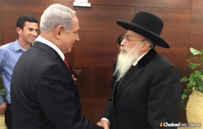 Rabbi Elituv was a source of inspiration and truth to all, including Prime Minister Benjamin Netanyahu.