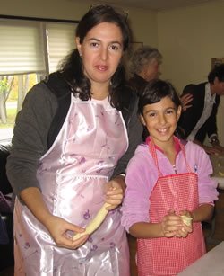 With my daughter at our first Challah bake.