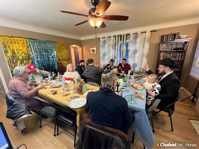 Local Jews gather for Purim, Chabad of Billings’s first ever celebration of the holiday.