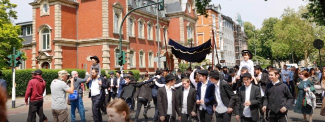 May 2023: Nazi Headquarters in German City the Site of New Torah Celebration