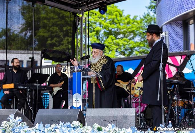 Israel’s Chief Sephardic Rabbi Yitzhak Yosef. - Photo courtesy Chabad of Berlin