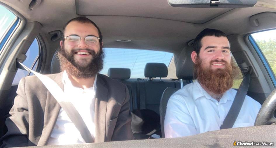 Rabbi Meyer Orenstein, left, is traveling around North Dakota this summer as a Roving Rabbi with Rabbi Levi Shusterman. For Orenstein, it’s a family tradition.