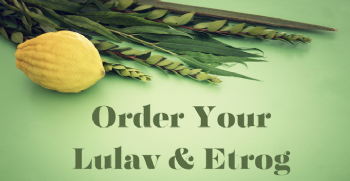 Lulav and Esrog Order Form