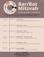 Bar/Bat Mitzvah Discovery Course