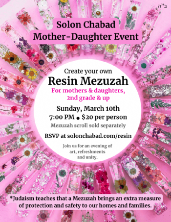 Mother Daughter Resin Event