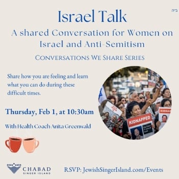 Israel Talk ~ a shared Conversation for Women on Israel and Anti-Semitism