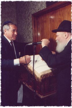 Mr. David Chase with the Rebbe