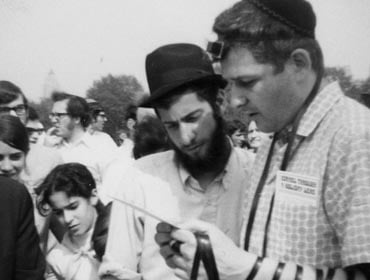 The tefillin campaign in the streets of New York.