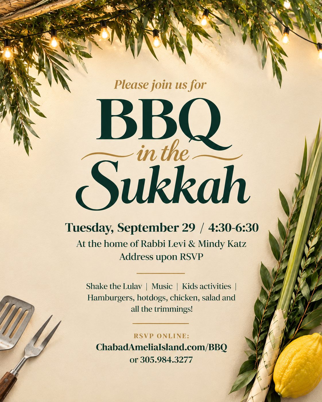 Community Sukkot Celebration Flyer
