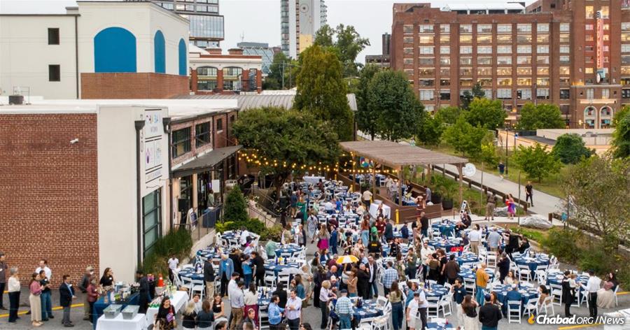 A Chabad Intown event at the building.