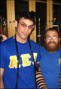Rabbi Eli Backman, an honorary AEPi brother at the University of Maryland, conducts some programs designed specifically for campus fraternities and sororities.