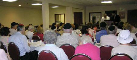Participants of “Torah Vigil for Israel” at Chabad-Lubavitch of Queen Mary