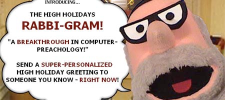 In a new Web-based High Holiday greeting, the voice of Rabbi Itche Kadoozy, the title character of a Chabad.org comedy series, appeals to recipients to engage in self-reflection.