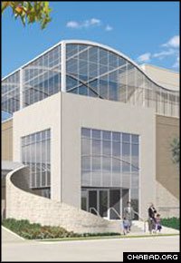 When completed, the expanded Texas Regional Headquarters of Chabad-Lubavitch in Houston will house 40,000 square feet.