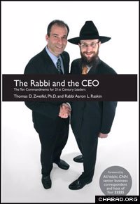 The rabbi who encountered Zweifel on the Brooklyn Heights Promenade, Rabbi Ari Raskin, co-authored the professor’s newest book, The Rabbi and the CEO.