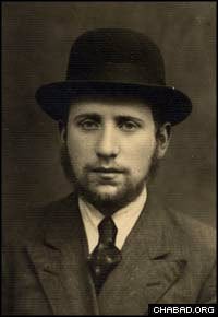 Hirschel Kotlarsky as a young student in Poland