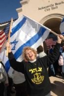 Demonstrators support Israel's military action