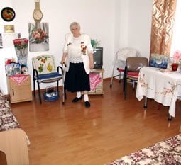 A typical room in the old-age home