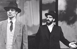 Reuven Russel, right, appearing in the play "The Quarrel."