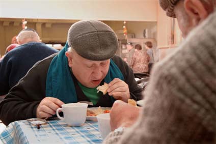 Feeding the hungry in Moscow, Russia