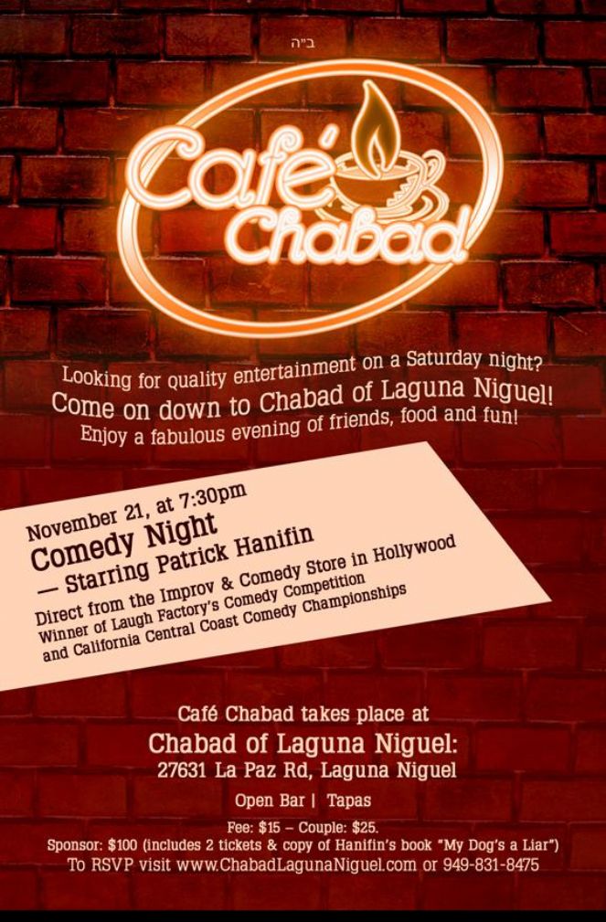 cafe chabad comedy night