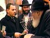 Presenting a Menorah to the Rebbe