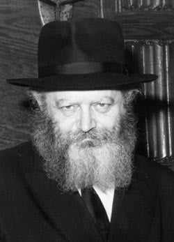 The Rebbe in his office in the 5720s (1960s)