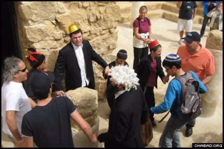 Célébration de Pourim à Massada avec 'Habad-Loubavitch: tous ensemble!
