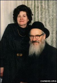 Rabbi Moshe Elye and Chana Gerlitzky married a year after his arrival in Montreal.