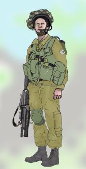 איור של חייל בגולני. קרדיט: משתמש "Jakednb" בויקיפדיה