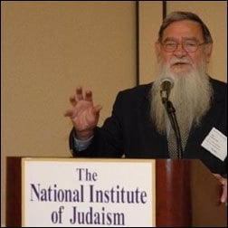 Professor Greene delivering a lecture at the conference for Judaism and medicine. (Photo: Osher Litzman)