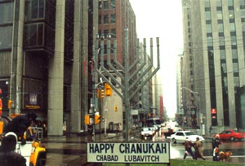 Toronto, Canada - Publicizing the Chanukah Miracle