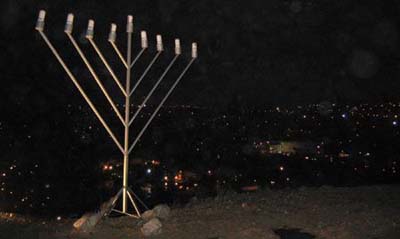 Hebron, Israel - Publicizing the Chanukah Miracle