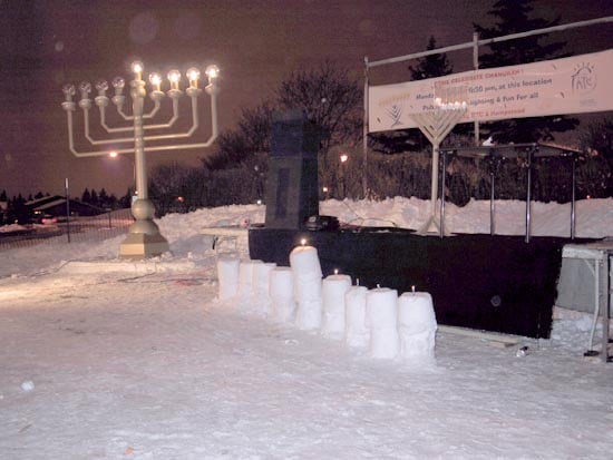 Montreal, Canada - Publicizing the Chanukah Miracle