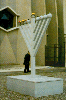 Livorno, Italy - Publicizing the Chanukah Miracle