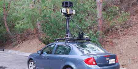 A car-mounted google camera. (Photo: Wikimedia/Jon Delorey)