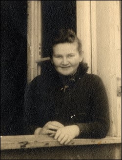 My grandmother in the Pocking Displaced Persons camp in Germany