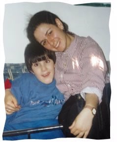 The author with Tal, aged 7