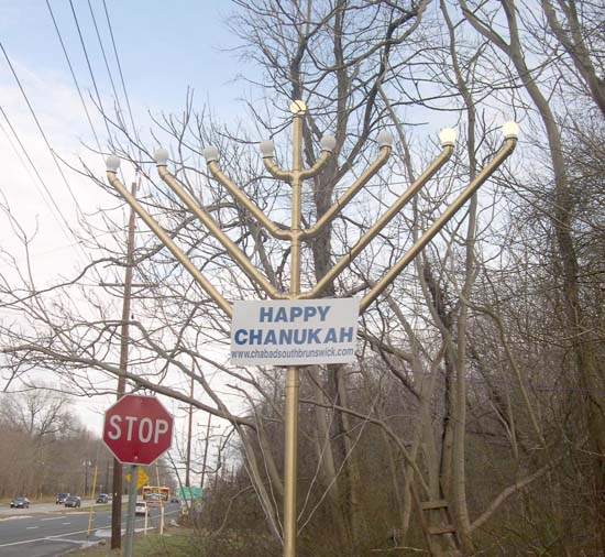 South Brunswick, New Jersey - Publicizing the Chanukah Miracle