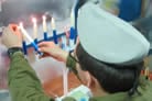 American College Students Light Up Israeli Army Base
