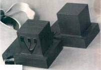 The boxes: Head-tefillin (left) and arm-tefillin (right).