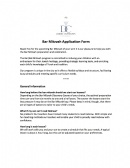 BM Application Form