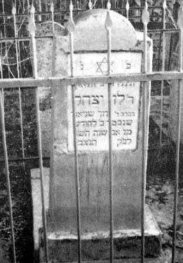 Lápide de Rabi Levi Yitschak em Alma Ata