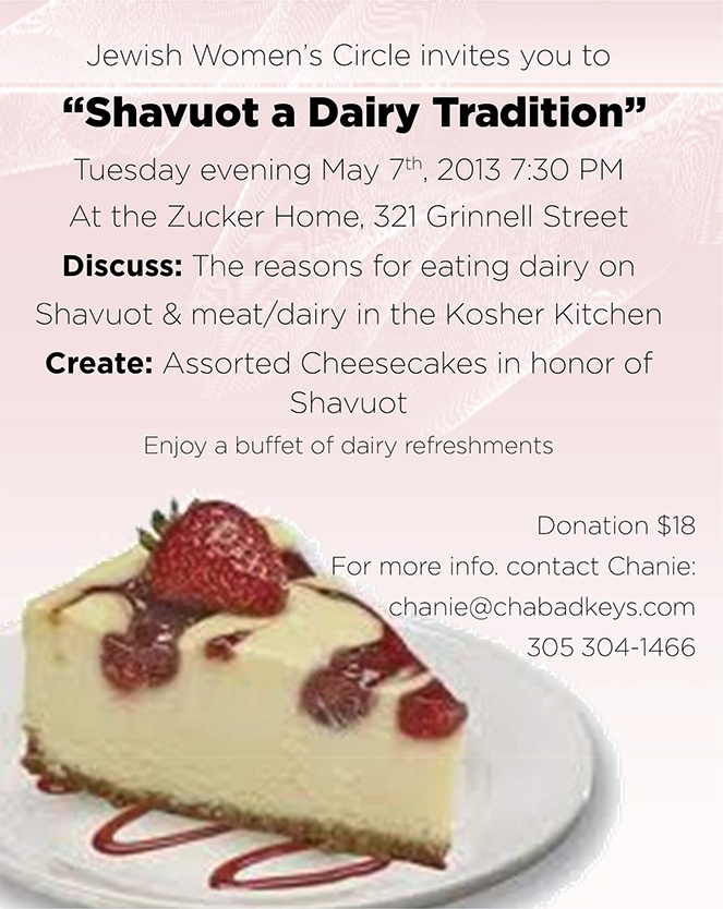 Shavuot A Dairy Tradition.